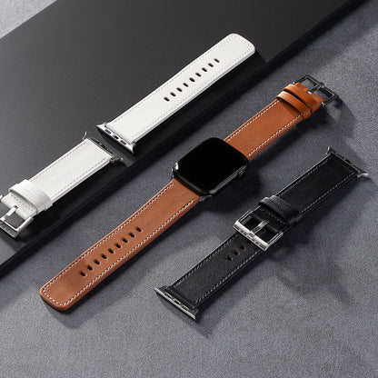 Bracelet Ringke Leather One pour Apple Watch 49mm / 46mm / 45mm / 44mm / 42mm Series, Noir