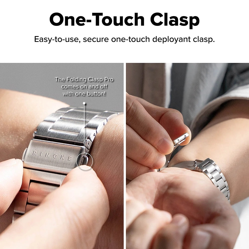 Ringke Metal One Air Strap for Apple Watch 49mm / 46mm / 45mm / 44mm Series, Silver