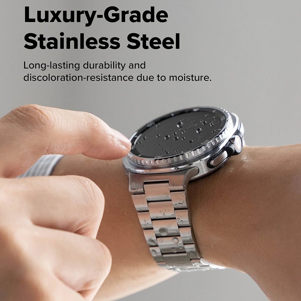 Bracelet Ringke Metal One Air pour Samsung Galaxy Watch8 / Watch8 Classic Series, Argenté