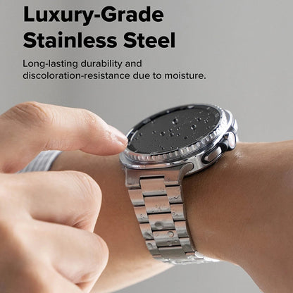 Bracelet Ringke Metal One Air pour Samsung Galaxy Watch8 / Watch8 Classic Series, Argenté