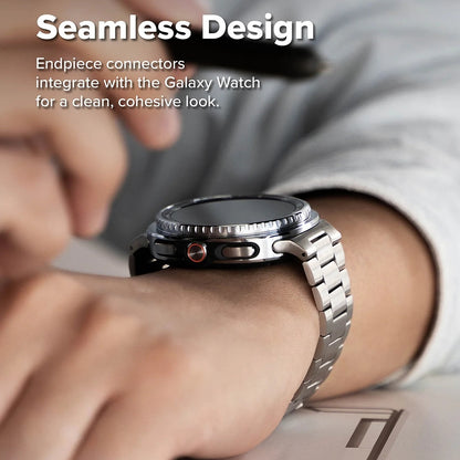 Bracelet Ringke Metal One Air pour Samsung Galaxy Watch8 / Watch8 Classic Series, Argenté