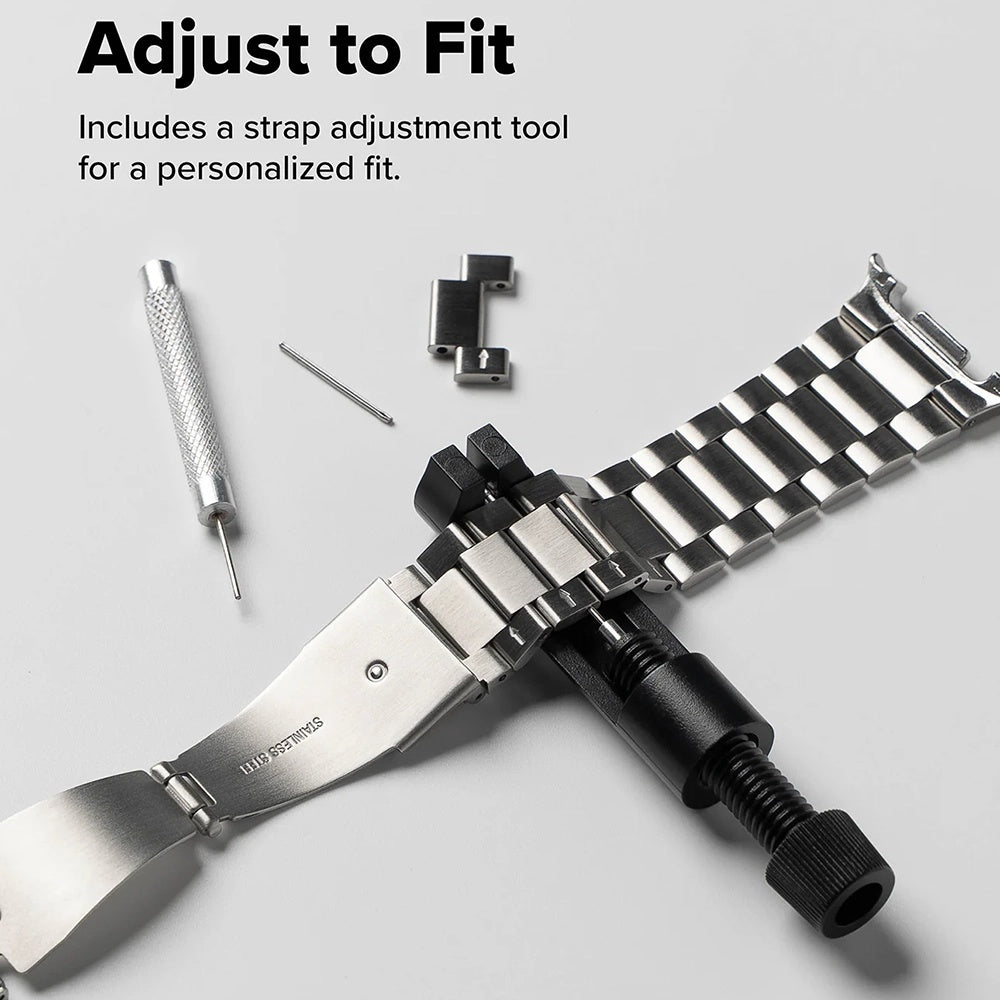 Bracelet Ringke Metal One Air pour Samsung Galaxy Watch8 / Watch8 Classic Series, Argenté