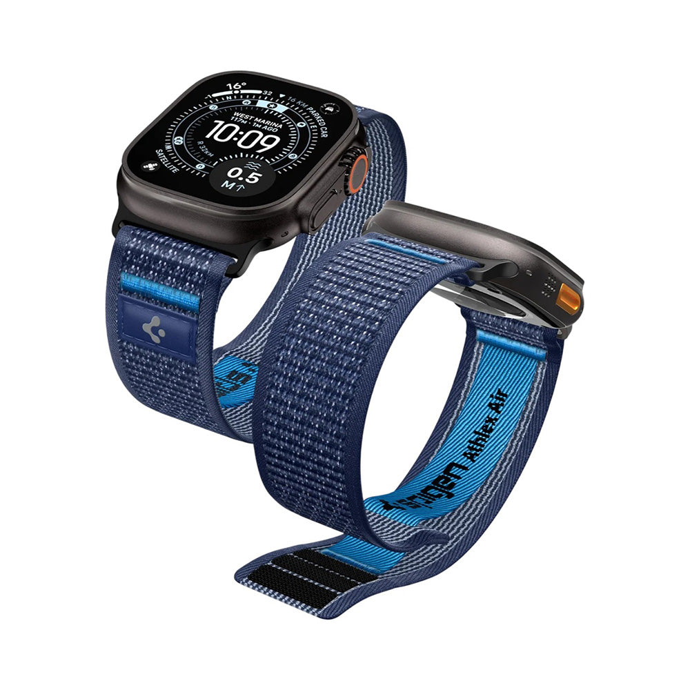Cinturino Spigen Athlex Air 2 per Apple Watch 49mm / 46mm / 45mm / 44mm Series, Blu Navy AMP10608