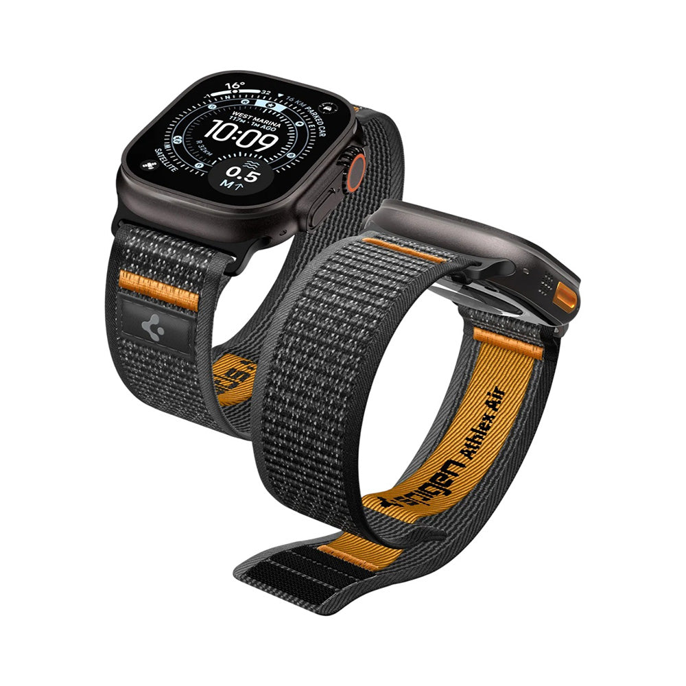 Spigen Athlex Air 2 Armband für Apple Watch 49mm / 46mm / 45mm / 44mm Serie, Orange AMP10607