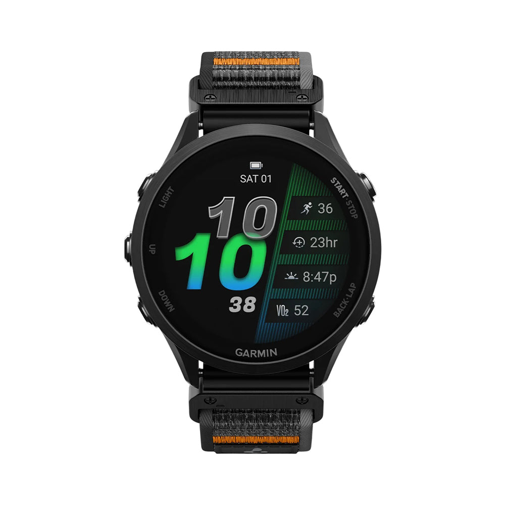 Cinturino Spigen Athlex Air per Garmin Watch Fenix / Forerunner / Approach Series, 22mm, Nero Arancione AMP11426