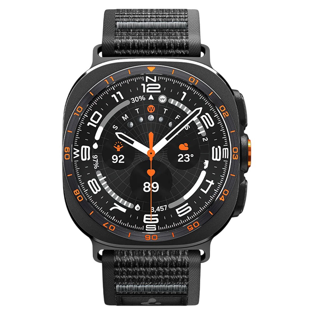 Spigen Athlex Air Armband für Samsung Galaxy Watch Ultra Series, Schwarz Grau AMP11614