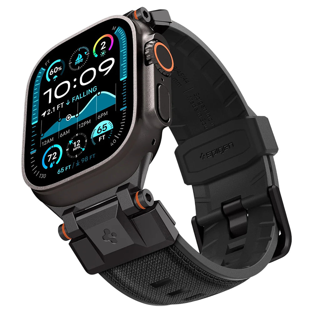Cinturino Spigen DuraPro Armor per Apple Watch 49mm / 46mm / 45mm / 44mm / 42mm Series, Nero AMP06065