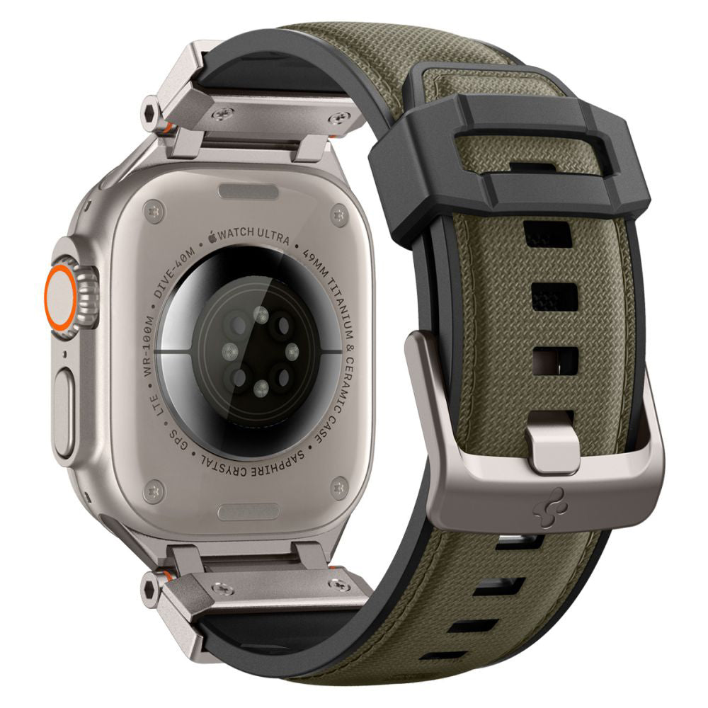 Spigen DuraPro Armor Gurt für Apple Watch 49mm / 46mm / 45mm / 44mm / 42mm Serie, Grün