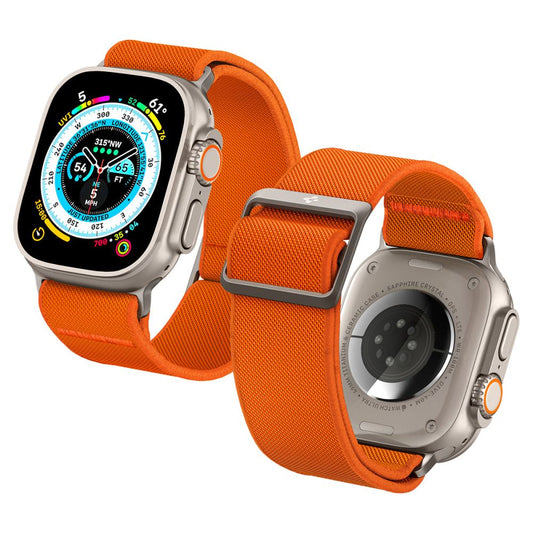 Bracelet Spigen Fit Lite Ultra pour Apple Watch 49mm / 46mm / 45mm / 44mm / 42mm Series, Orange
