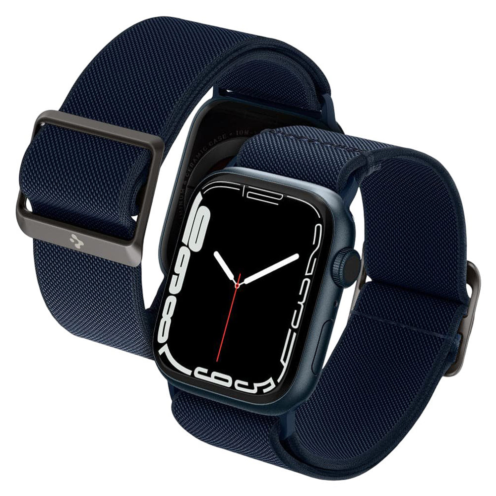 Cinturino Spigen Lite Fit per Apple Watch Serie 49 mm / 46 mm / 45 mm / 44 mm, Blu navy AMP02287