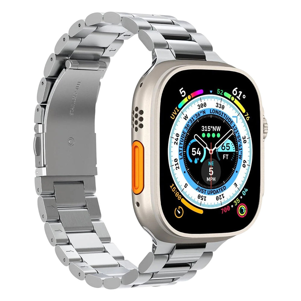 Cinturino Spigen Modern Fit 316L per Apple Watch 49mm / 46mm / 45mm / 44mm / 42mm Series, Argento AMP06356