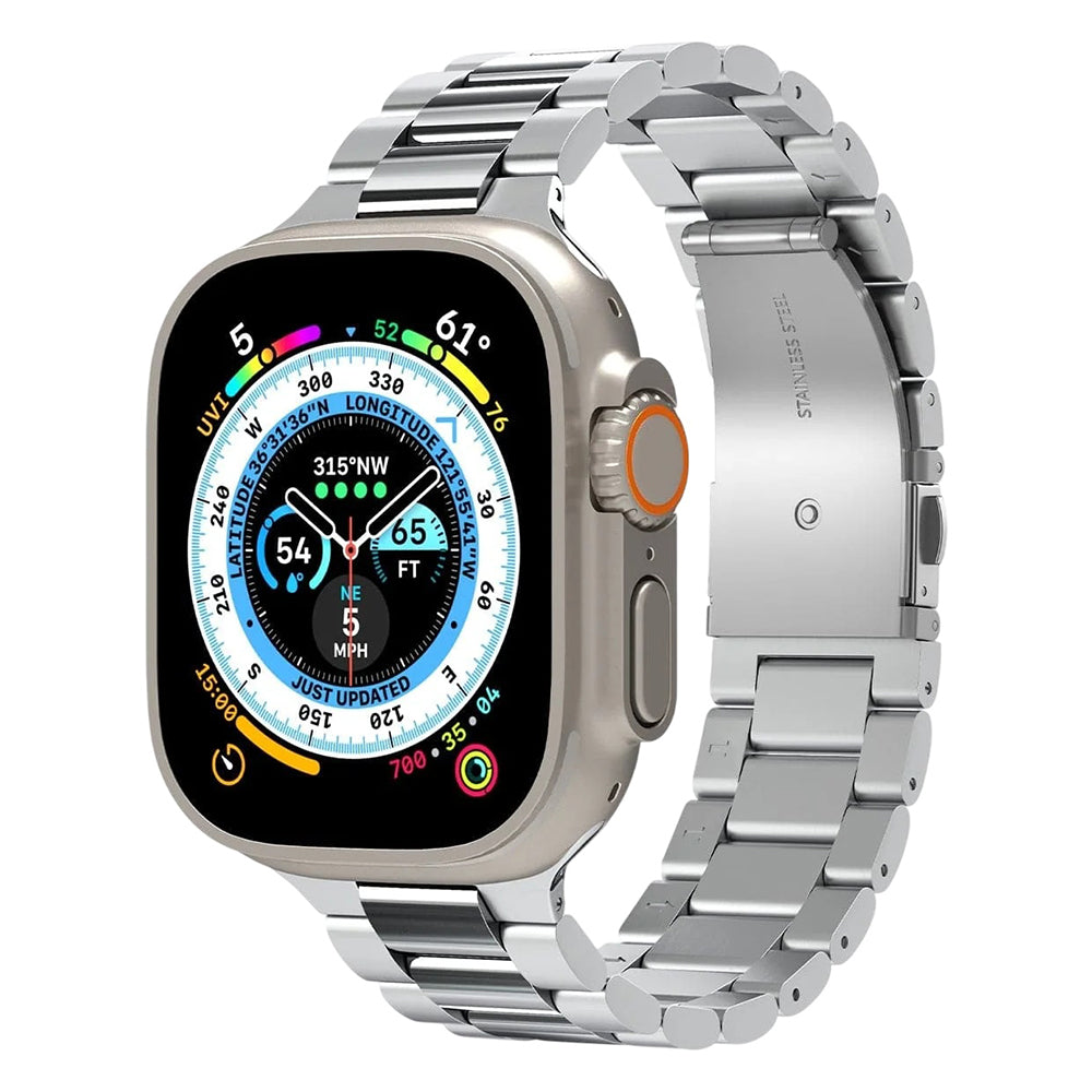 Cinturino Spigen Modern Fit 316L per Apple Watch 49mm / 46mm / 45mm / 44mm / 42mm Series, Argento AMP06356
