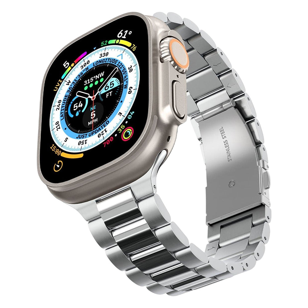 Cinturino Spigen Modern Fit 316L per Apple Watch 49mm / 46mm / 45mm / 44mm / 42mm Series, Argento AMP06356