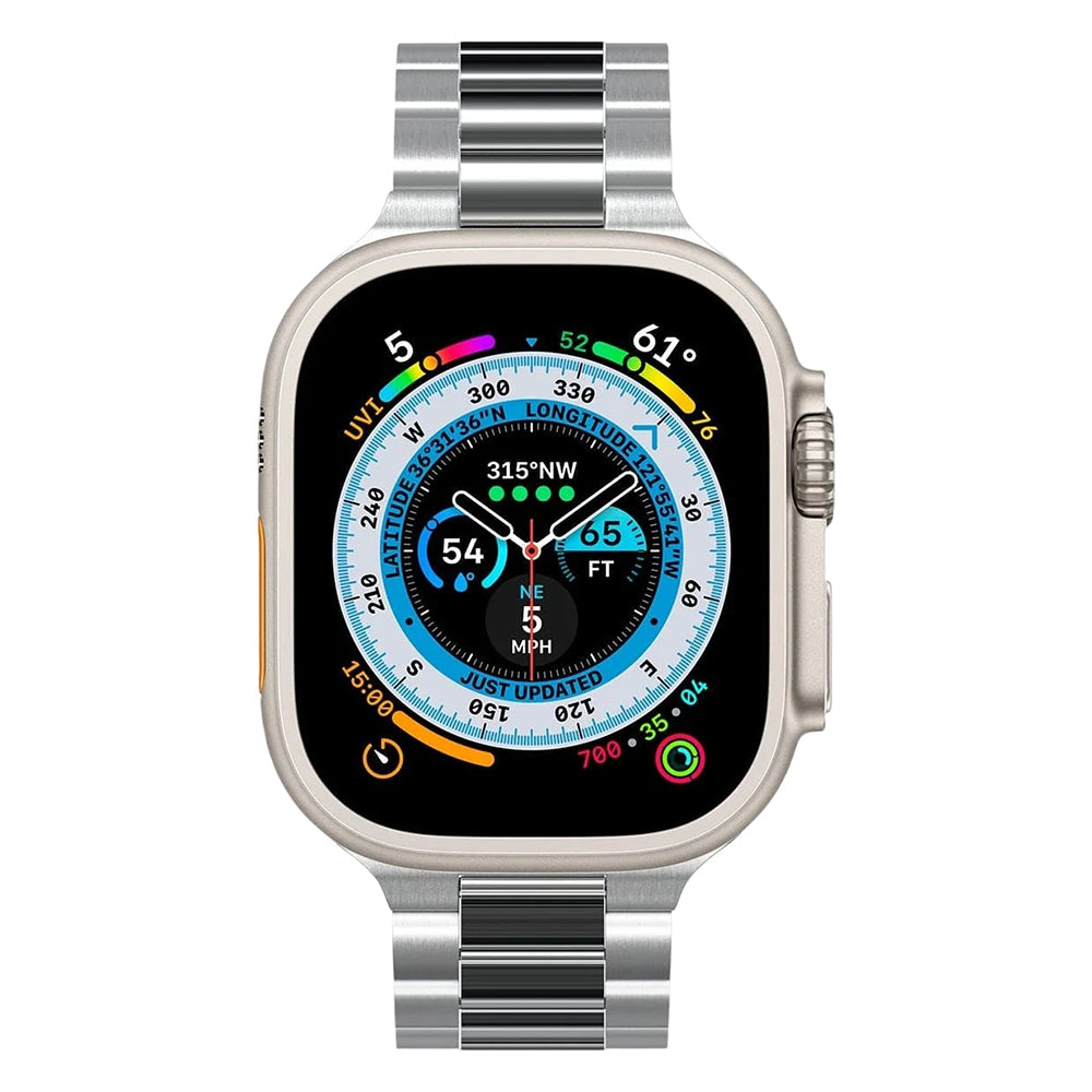 Cinturino Spigen Modern Fit 316L per Apple Watch 49mm / 46mm / 45mm / 44mm / 42mm Series, Argento AMP06356