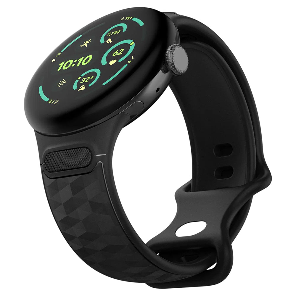 Spigen Parallax Armband für Google Pixel Watch 45mm Serie, Matt Schwarz AMP10192