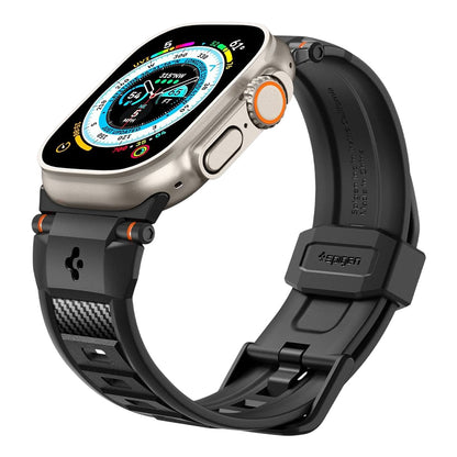 Cinturino Spigen Rugged per Apple Watch 49mm / 46mm / 45mm / 44mm / 42mm Series, Nero AMP07105