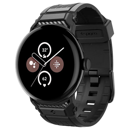 Spigen Rugged Armband für Google Pixel Watch 45mm Serie, Schwarz AMP07600