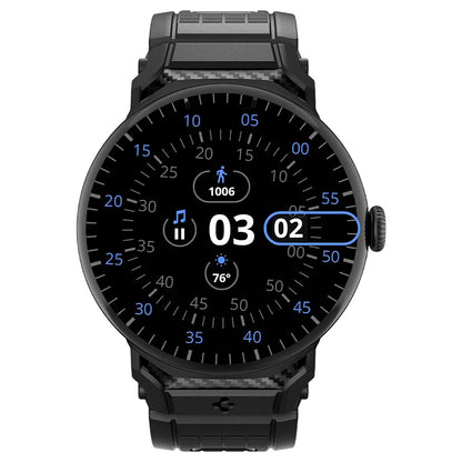 Spigen Rugged Armband für Google Pixel Watch 45mm Serie, Schwarz AMP07600