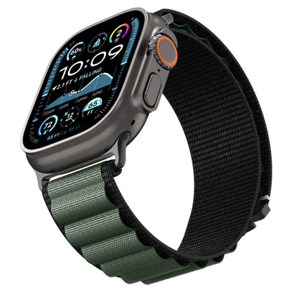 Cinturino Spigen WBF1 per Apple Watch 49mm / 46mm / 45mm / 44mm Series, Nero Verde