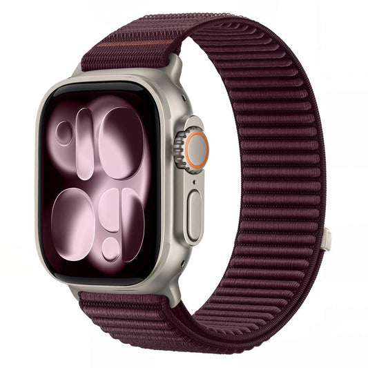 Tech-Protect NylonLoop Armband für Apple Watch 49 mm / 46 mm / 45 mm / 44 mm Serie, Burgunderrot