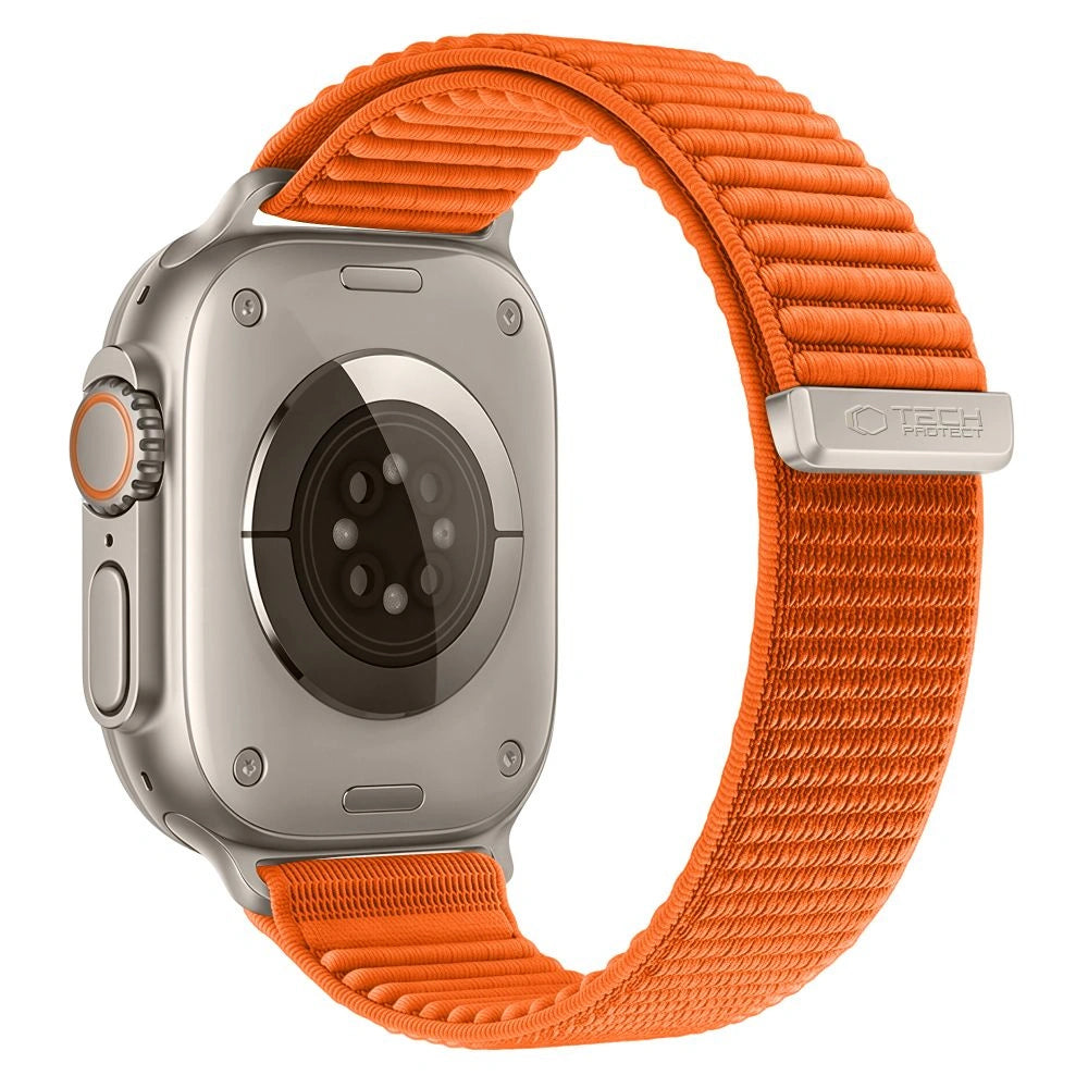 Tech-Protect NylonLoop Armband für Apple Watch 49 mm / 46 mm / 45 mm / 44 mm Series, Orange