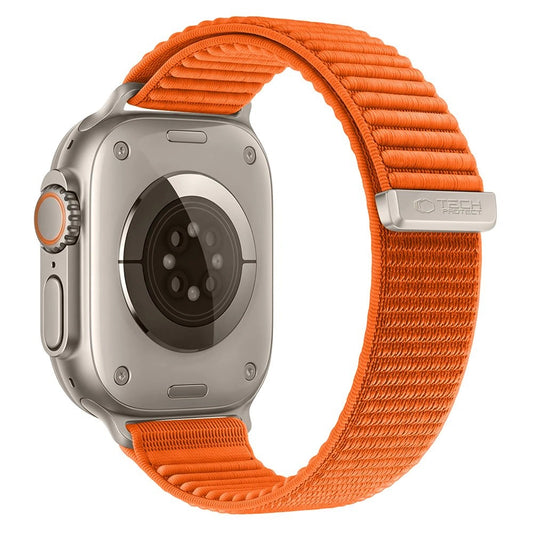 Cinturino Tech-Protect NylonLoop per Apple Watch 49 mm / 46 mm / 45 mm / 44 mm Series, arancione
