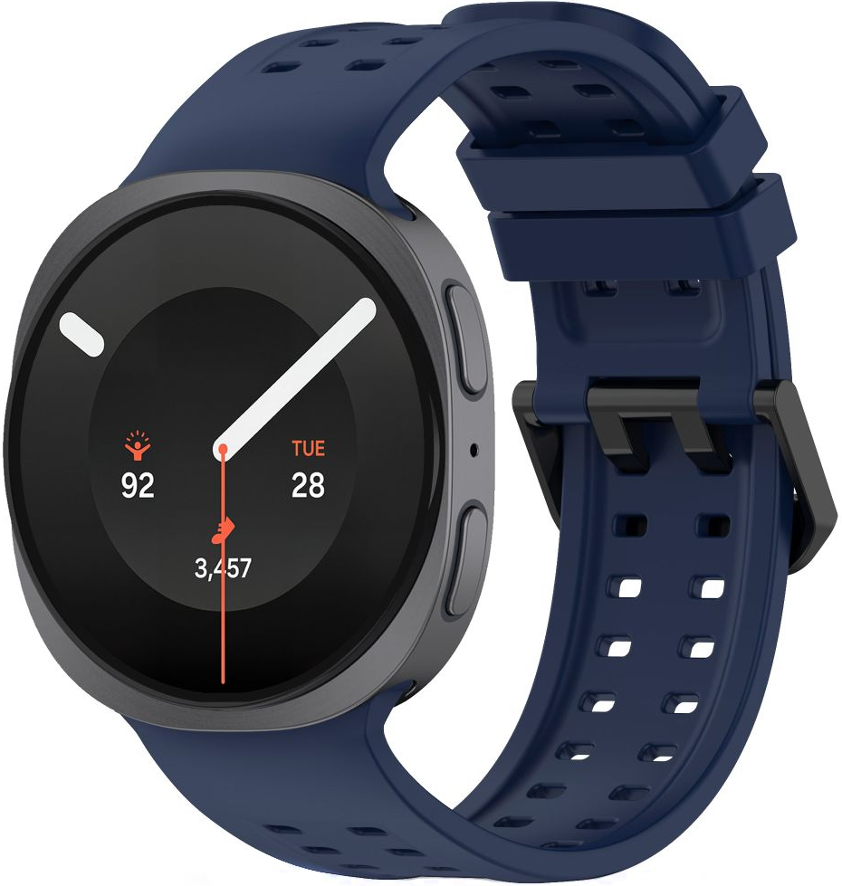 Tech-Protect Silicone Air Strap for Samsung Galaxy Watch9 / Watch8 / Watch8 Classic Series, Navy Blue