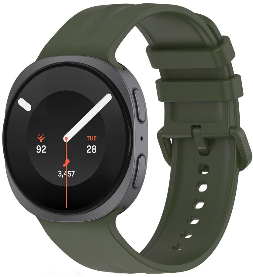 Bracelet Tech-Protect Silicone Evo pour Samsung Galaxy Watch9 / Watch8 / Watch8 Classic Series, Vert