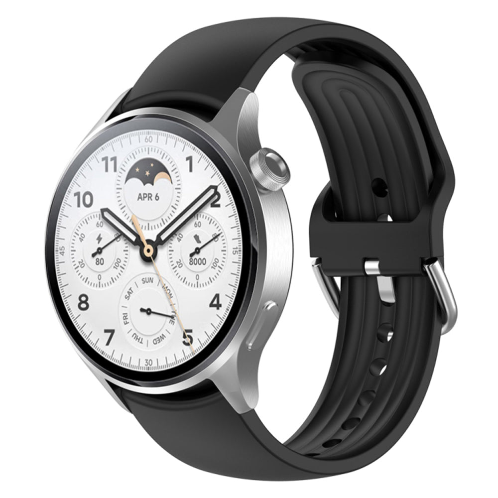 Cinturino Techsuit W003 per Huawei Watch / Xiaomi Watch Series, 22mm, Nero