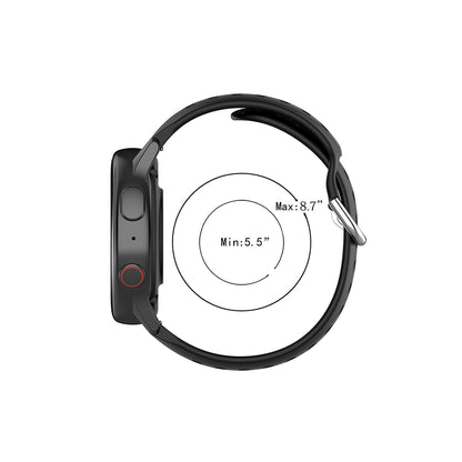 Cinturino Techsuit W004 per Samsung Galaxy Watch / Huawei Watch Series, 22mm, Nero