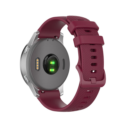 Cinturino Techsuit W006 per Huawei Watch / Garmin Watch Series, 18mm, Bordeaux