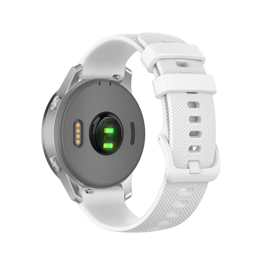 Cinturino Techsuit W006 per Huawei Watch / Garmin Watch Series, Bianco