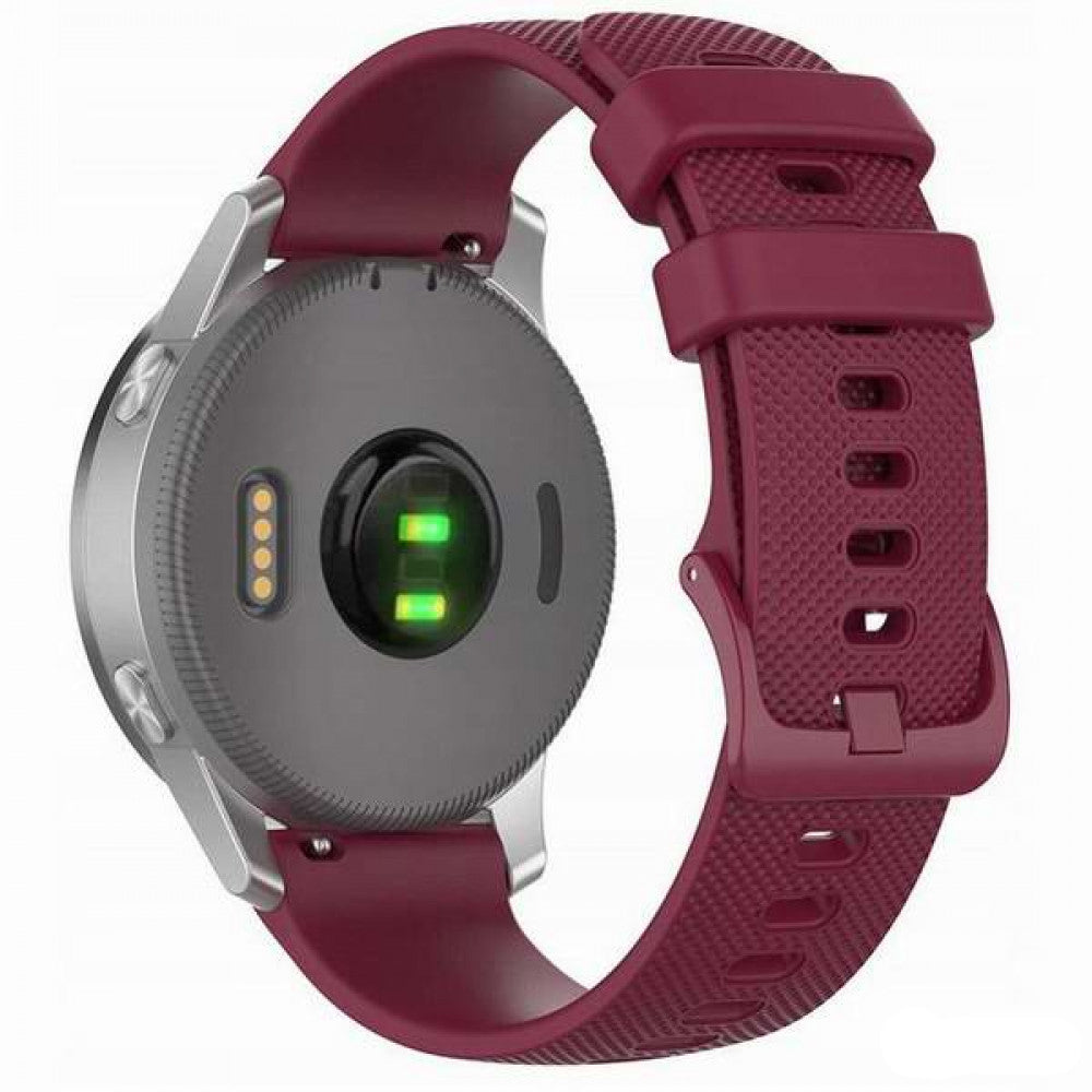 Cinturino Techsuit W006 per Samsung Galaxy Watch / Huawei Watch Series, 20mm, Bordeaux