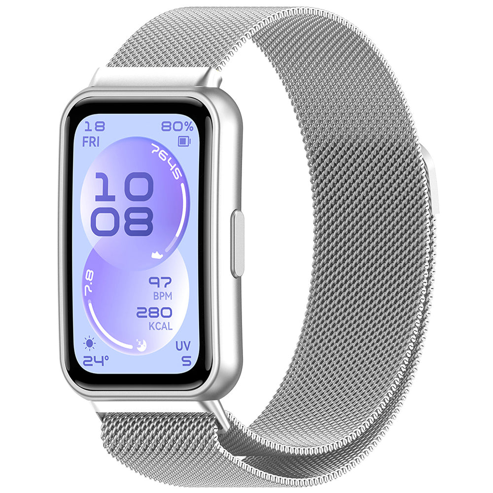 Cinturino Techsuit W009 per Huawei Band 11 / 11 Pro, Argento