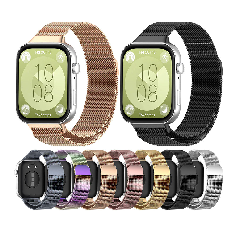 Cinturino Techsuit W009 per Huawei Watch Fit 4 Pro / Watch Fit 4 / Watch Fit 3, Argento