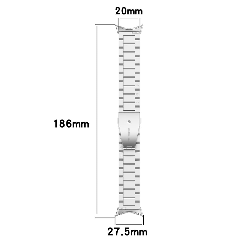 Bracelet Techsuit W010 pour Google Pixel Watch 4 45mm, Argenté