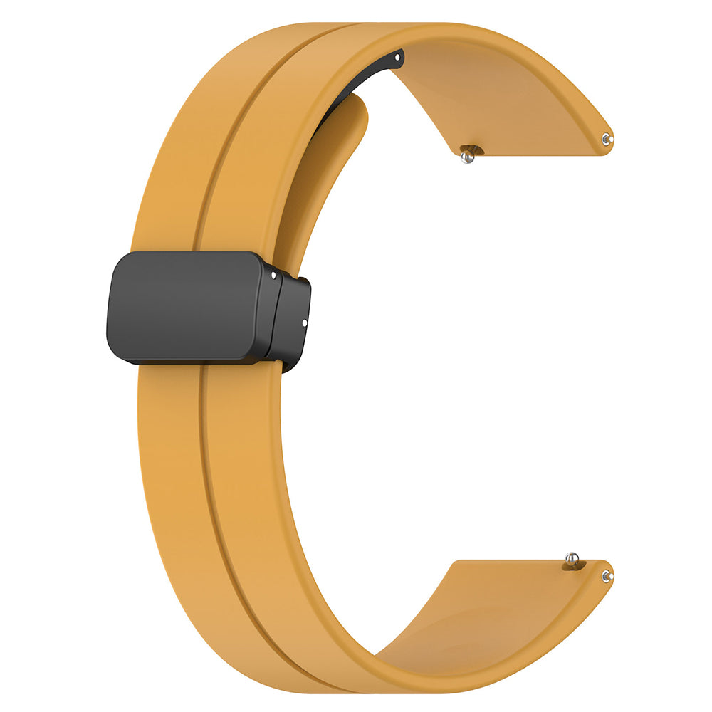 Bracelet Techsuit W011 pour Huawei Watch / Garmin Watch Series, 18mm, Jaune