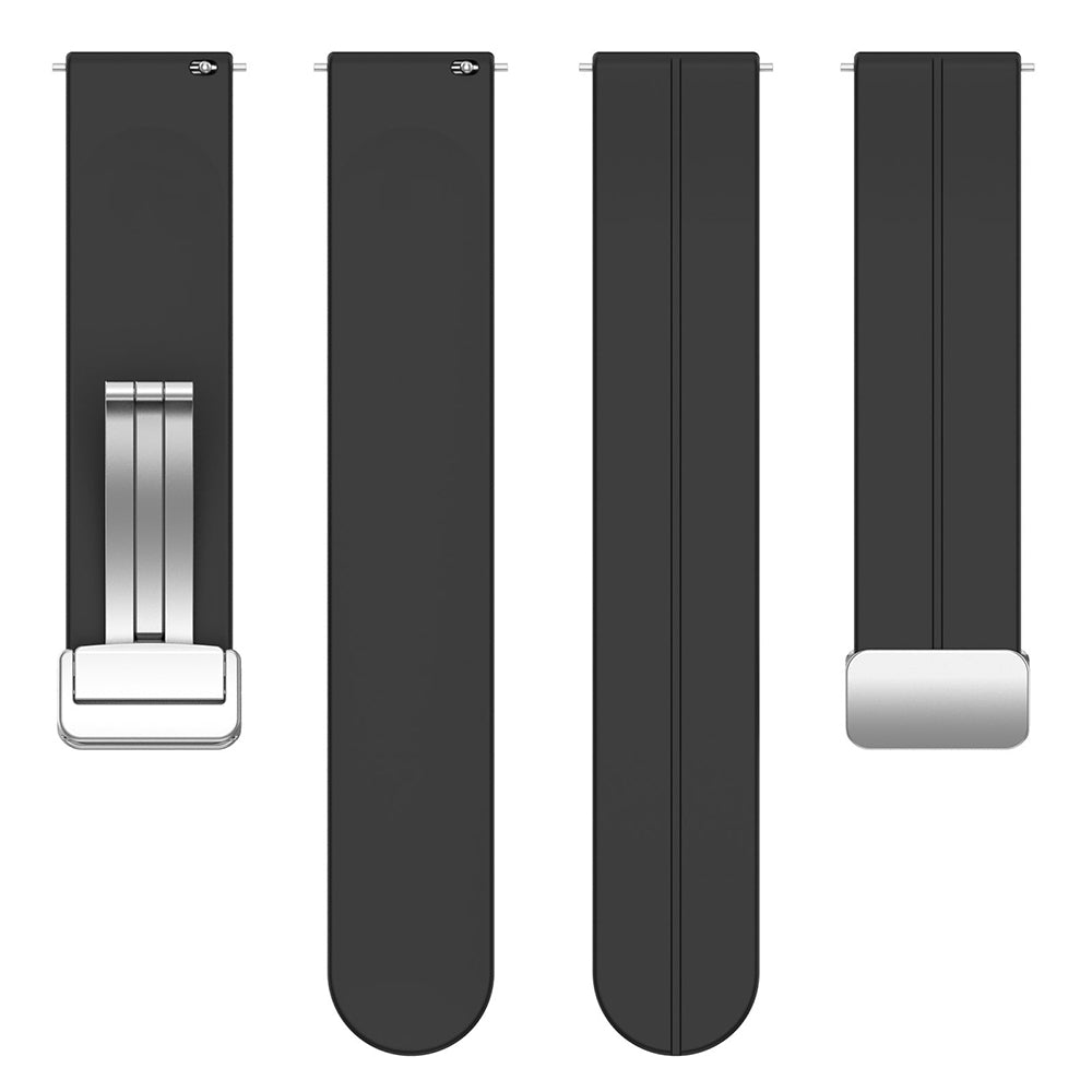 Cinturino Techsuit W011 per Huawei Watch / Xiaomi Watch Series, 22mm, Nero.