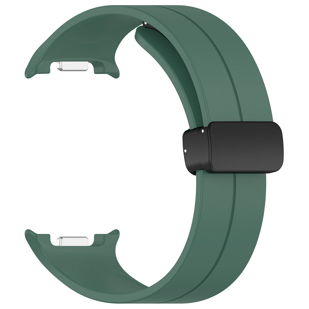 Bracelet Techsuit W011 pour Samsung Galaxy Watch 8 Classic / Watch8 44mm / Watch 8 40mm, Vert Foncé