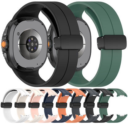 Bracelet Techsuit W011 pour Samsung Galaxy Watch 8 Classic / Watch8 44mm / Watch 8 40mm, Vert Foncé