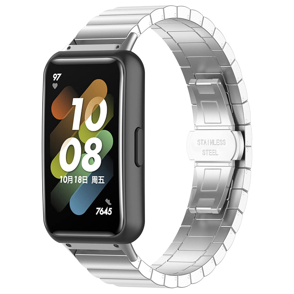 Techsuit W012 Armband für Garmin Instinct / Approach / Fenix Uhrenserie, 20mm, Silberfarben