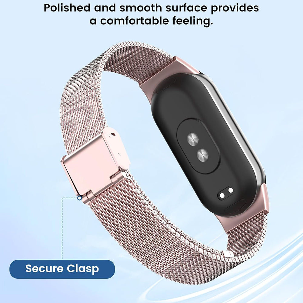 Techsuit W022 Armband für Xiaomi Smart Band 9 / 8, 15mm, Roségold