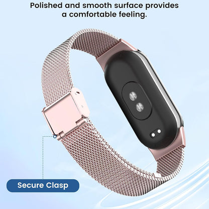 Techsuit W022 Armband für Xiaomi Smart Band 9 / 8, 15mm, Roségold