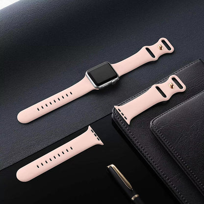 Bracelet Techsuit W031 pour Apple Watch 42mm / 41mm / 40mm / 38mm Series, Rose Pâle