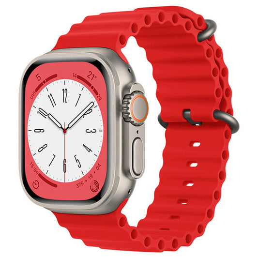 Bracelet Techsuit W038 pour Apple Watch 49mm / 46mm / 45mm / 44mm / 42mm Series, Rouge