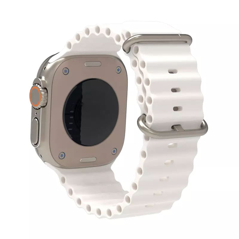 Cinturino Techsuit W038 per Apple Watch 49mm / 46mm / 45mm / 44mm / 42mm Series, Bianco