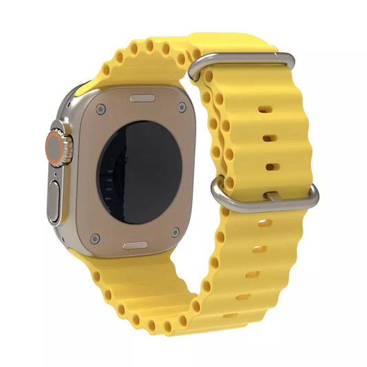 Cinturino Techsuit W038 per Apple Watch 49mm / 46mm / 45mm / 44mm / 42mm Series, Giallo