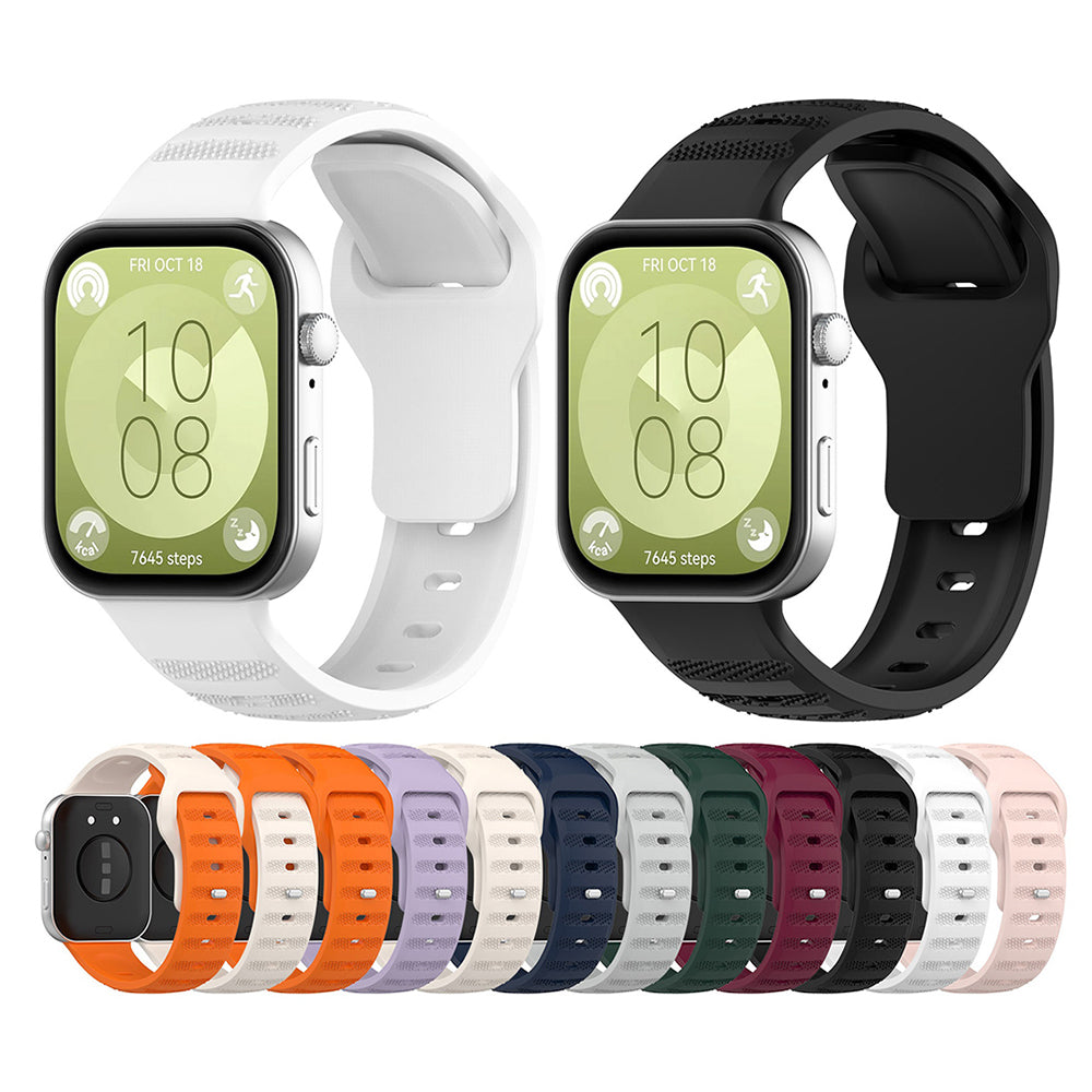 Techsuit W050 Armband für Huawei Watch Fit 4 Pro / Watch Fit 4 / Watch Fit 3, Schwarz