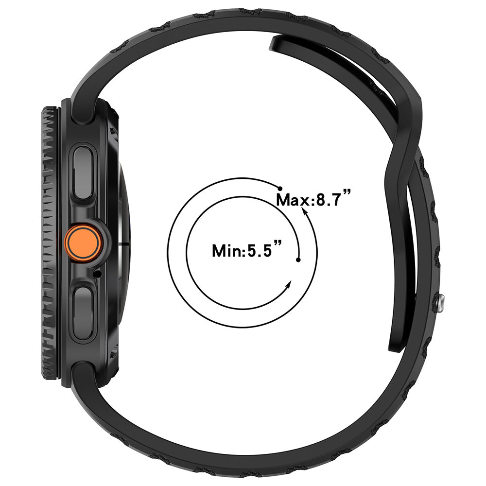 Techsuit W050 Armband für Samsung Galaxy Watch 8 Classic / Watch8 44mm / Watch 8 40mm, Orange