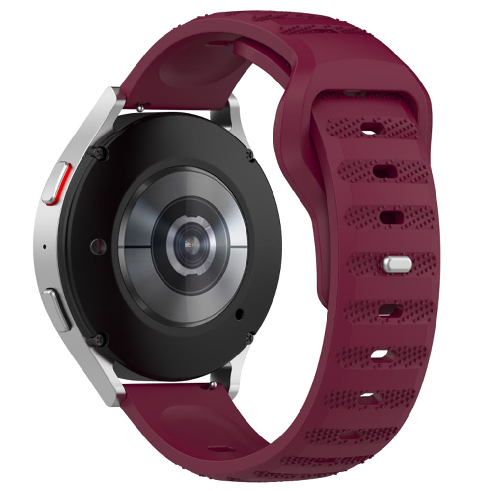 Cinturino Techsuit W050 per Samsung Galaxy Watch / Huawei Watch Series, 20mm, Bordeaux